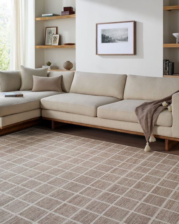 Livabliss Judie Handwoven Flatweave Accent Rug Wool Polyester Blend for Entryway or Bath Beige, Sand 3'6" x 5'6" JUD2300-3656
