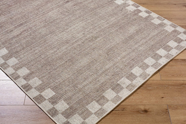 Livabliss Judie Handwoven Flatweave Accent Rug Wool Blend for Entryway Bathroom or Bedside Taupe, Stone 3'6" x 5'6" JUD2301-3656