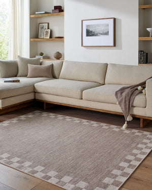Livabliss Judie Handwoven Flatweave Accent Rug Wool Blend for Entryway Bathroom or Bedside Taupe, Stone 3'6" x 5'6" JUD2301-3656