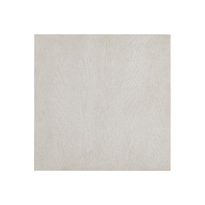 Bernhardt Bernhardt Sandblasted White Blythe Side Table — Modern Rustic Square Top With Cross-Shaped Base, 24" 485111