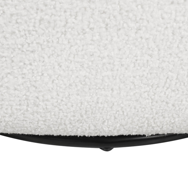 English Elm Christopher Knight Home® - Swivel Upholstered Accent Chair with Plush Fabric Comfort and 360° Rotation for Living Rooms White 74240.00WHI