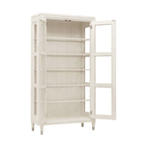 Ashby Place 2-Door Display Cabinet Natural with Reflection Gray Finish P359305 Pulaski Furniture