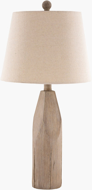 Livabliss June Layered Resin and Linen Table Lamp for Living Room Nightstand Warm Ambient Glow JUN-001