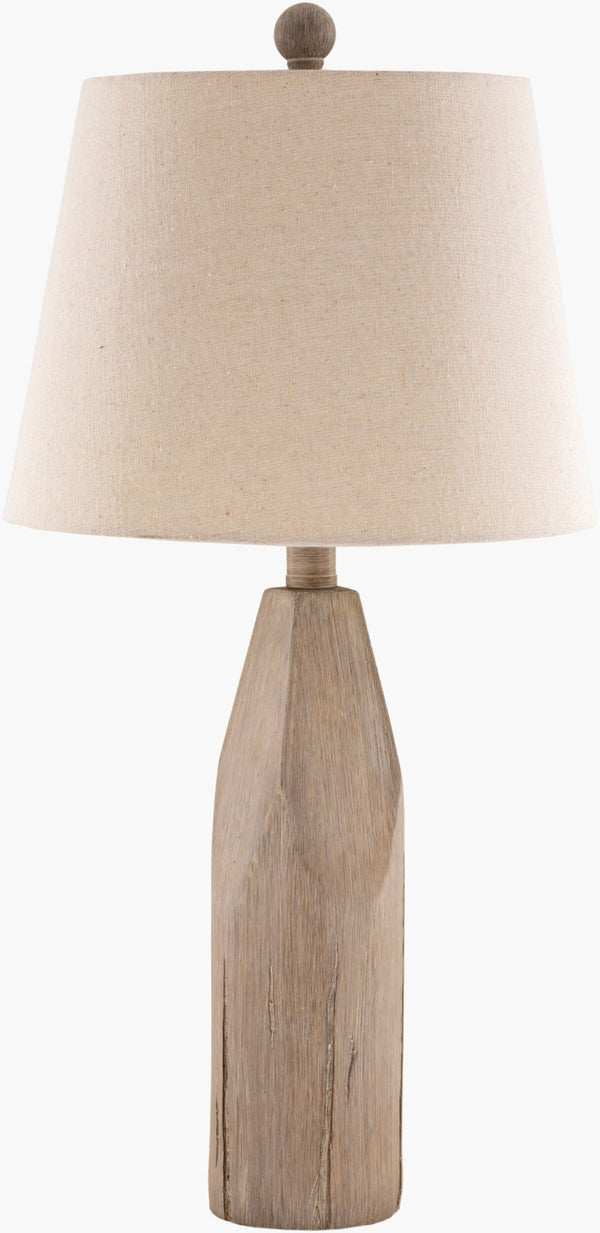 Livabliss June Layered Resin and Linen Table Lamp for Living Room Nightstand Warm Ambient Glow JUN-001