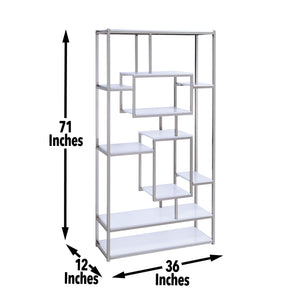 English Elm Steve Silver - Alize - Bookcase And Desk - White