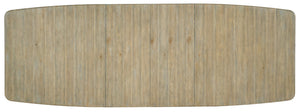 Hooker Furniture Surfrider Expandable Rectangle Dining Table With Driftwood Pecan Top, Double-Base, Seats Up To 10 6015-75217-80