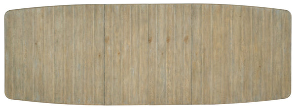 Hooker Furniture Surfrider Expandable Rectangle Dining Table With Driftwood Pecan Top, Double-Base, Seats Up To 10 6015-75217-80
