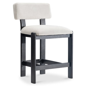 Bernhardt Bernhardt Baxter Upholstered Counter Stool with Wood Base for Kitchen or Bar L25581