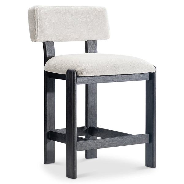 Bernhardt Bernhardt Baxter Upholstered Counter Stool with Wood Base for Kitchen or Bar L25581