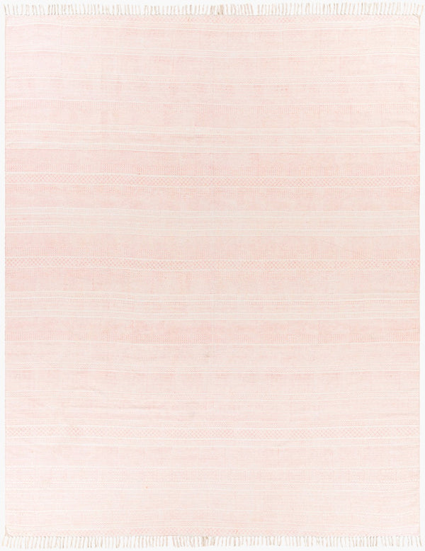 Surya July Handmade 2'6" X 8' Global-inspired Rug - Durable Cotton Construction For Eclectic Home Decor Dusty Coral Cotton Juy2301-810