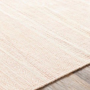 Surya July Handmade 2'6" X 8' Global-inspired Rug - Durable Cotton Construction For Eclectic Home Decor Dusty Coral Cotton Juy2301-268