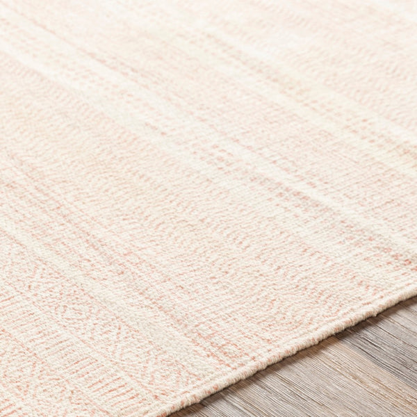 Surya July Handmade 2'6" X 8' Global-inspired Rug - Durable Cotton Construction For Eclectic Home Decor Dusty Coral Cotton Juy2301-268