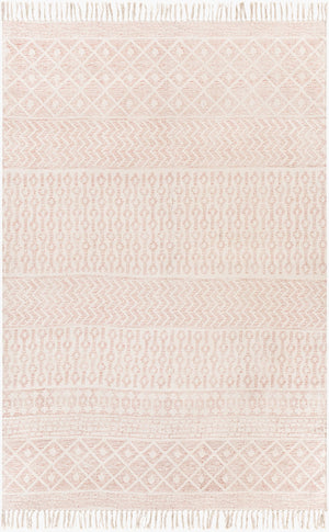 Surya July Handmade 2'6" X 8' Global-inspired Rug - Durable Cotton Construction For Eclectic Home Decor Rose Cotton Juy2305-23