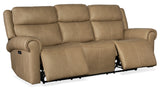 Oberon Zero Gravity Power Sofa with Power Headrest Beige MS Collection SS103-PHZ3-080 Hooker Furniture