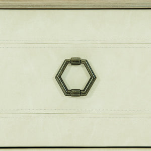 Bernhardt Bernhardt Santa Barbara Nightstand 34" — Wire‑Brushed Oak, Performance‑Fabric Drawers, Vintage Nickel Accents 385218