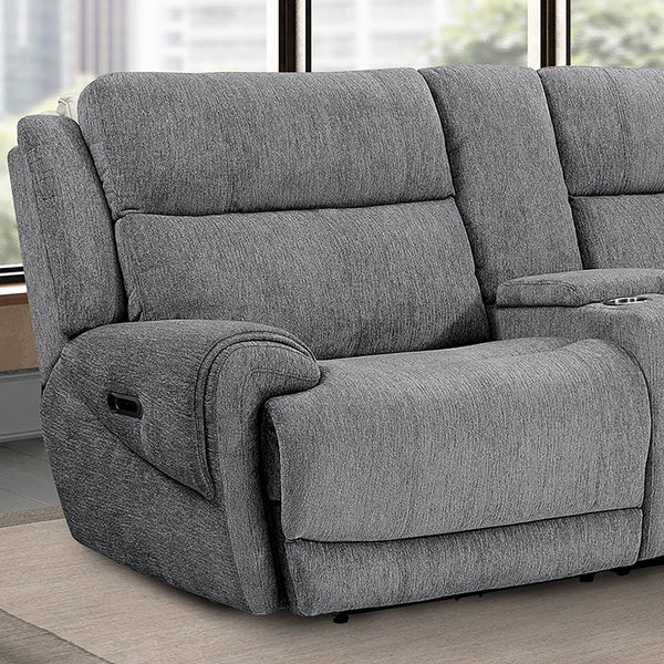 Parker House Parker Living Spencer - Stylish Armless Recliner With Power Footrest For Ultimate Comfort And Relaxation Grey 100% Polyester (W) Mspe#811lph-tgr