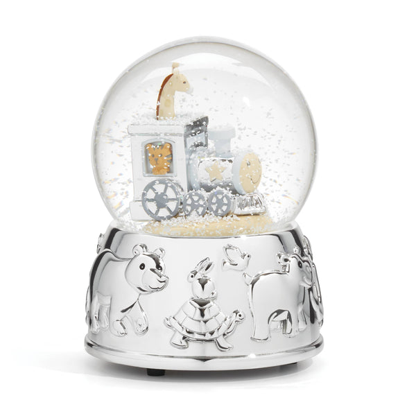 Lenox Reed and Barton Animal Train Silverplate Snowglobe Metallic, SLVR PLATE METAL 897384