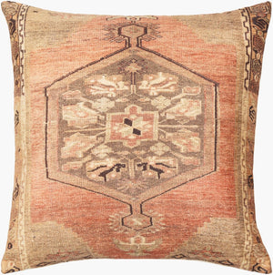 Livabliss Javed Handcrafted Indian Square Throw Pillow Polyester Cotton Blend Sofa Accent JVD001-2222D
