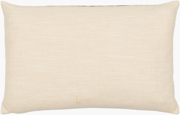 Surya Javed Bohemian 18” X 18” Accent Pillow - Vibrant, Durable, Soft Cotton & Polyester Blend For Home Decor Red Polyester,Cotton Jvd004-1818p