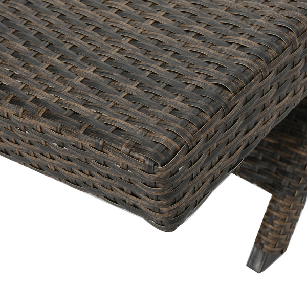 English Elm Christopher Knight Home® - Salem Pe Wicker Chaise Lounge Set – Premium Outdoor Comfort With Mocha Finish, No Assembly Required 52005.00ALUMCAMP2