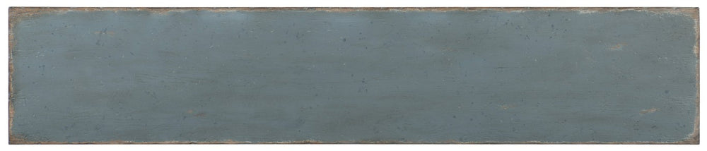 Hooker Furniture Boheme Salvator Media Console — Distressed Antique Blue Belgian-Inspired Tv Stand W/ Av Ready Storage And Painted Hardware 5750-55489-BLU