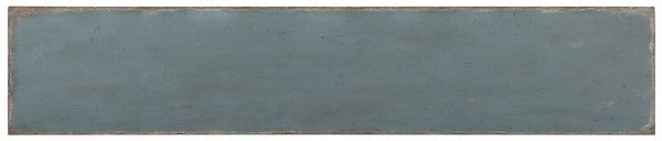 Hooker Furniture Boheme Salvator Media Console — Distressed Antique Blue Belgian-Inspired Tv Stand W/ Av Ready Storage And Painted Hardware 5750-55489-BLU