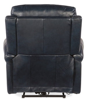 Hooker Furniture Eisley Semi-Aniline Leather Power Recliner With Usb, Zero-Gravity Recline, Power Headrest & Lumbar RC602-PHZL-049