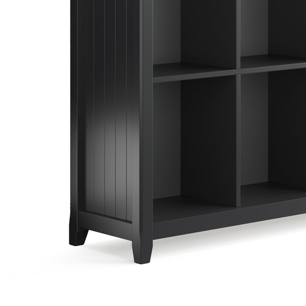 English Elm Acadian 12-Cube Storage Unit - Handcrafted Solid Wood In Sleek Black Finish For Versatile Style B136P158284