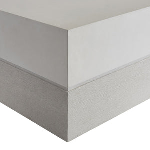 Bernhardt Bernhardt Ellison 54" Square Cocktail Table — Adobe Faux Stone Top, Sandblasted Ash Base, Casters 553011