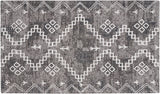 Nourison Brixton BRX01 Machine Made Loom-woven Tribal Border Indoor Only Modern & Contemporary Bohemian Rug Gray, Gray 64% Polyester,34% Cotton,2% Other 99446887061