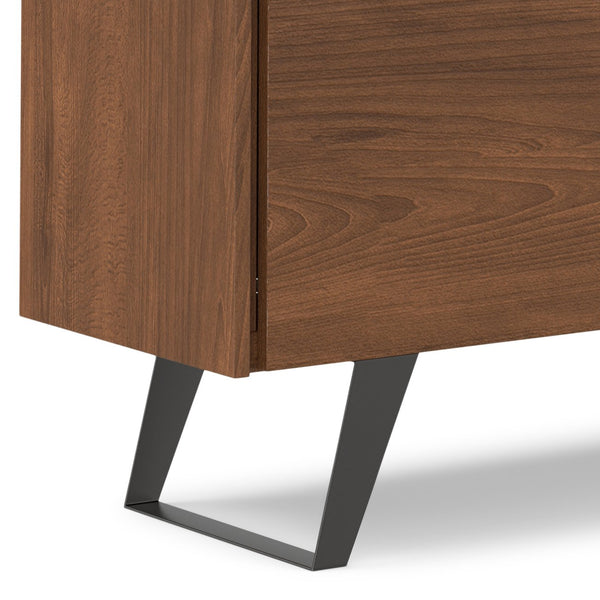 English Elm Lowry Sideboard Buffet - Handcrafted Walnut Veneer With Modern Industrial Design & Ample Storage B136P158873