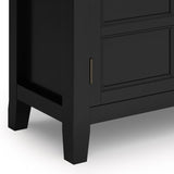 Burlington Low Storage Cabinet Black B136P158508 Hearth and Haven