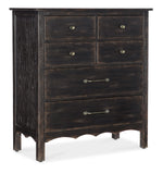 Americana Six-Drawer Chest Black Americana Collection 7050-90110-89 Hooker Furniture