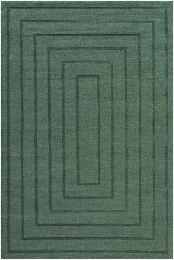 Surya Ellington Handmade 2' X 3' Wool Rug - Luxurious, Durable, And Versatile Decor For Any Room Forest Green Wool Jwel2300-23