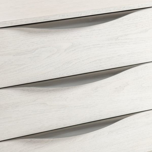 Bernhardt Bernhardt Sereno Walnut 3-Drawer Nightstand With Faux Stone Base, Soft-Close Drawers & Usb Charging 329230