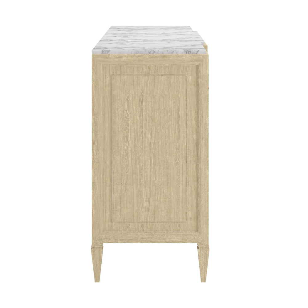 A.R.T. Furniture Eave Credenza with Luxurious Marble Top - Elegant Wood Storage for Dining & Living Room Display 436252-1825