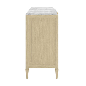 A.R.T. Furniture Eave Credenza with Luxurious Marble Top - Elegant Wood Storage for Dining & Living Room Display 436252-1825