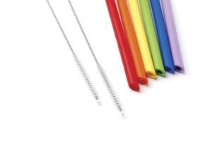 Lenox Cambridge 8-Piece Bent Rainbow Silicone Straw Set NO COLOR OTHER ESTR1MTCB1BM