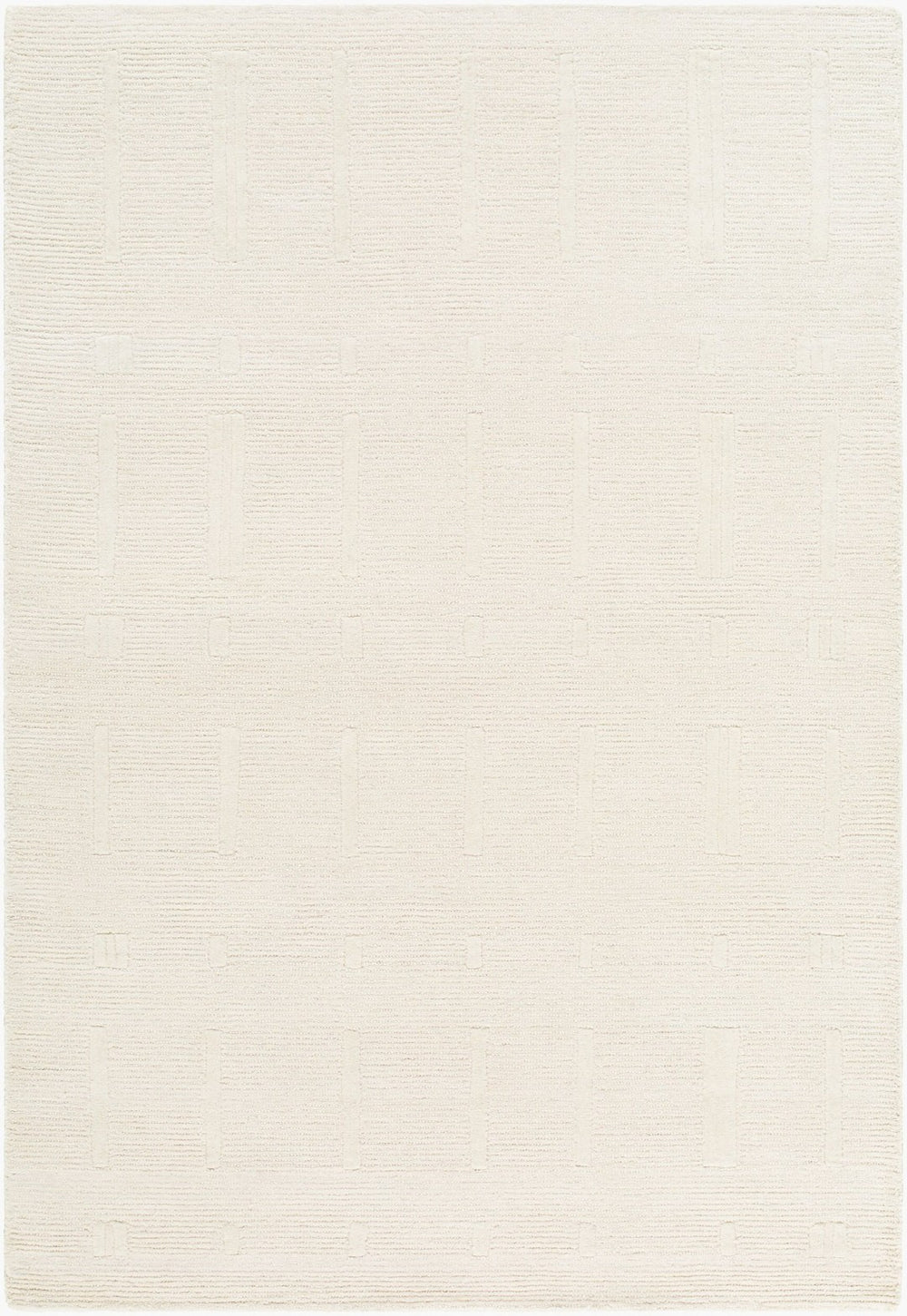 Livabliss Rossi Hand Tufted Wool Area Rug Plush Medium Pile Artisan Craft for Entryways Ivory, Cream 2' x 3' JWRS2300-23