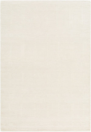 Livabliss Rossi Hand Tufted Wool Area Rug Plush Medium Pile Artisan Craft for Entryways Ivory, Cream 2' x 3' JWRS2300-23