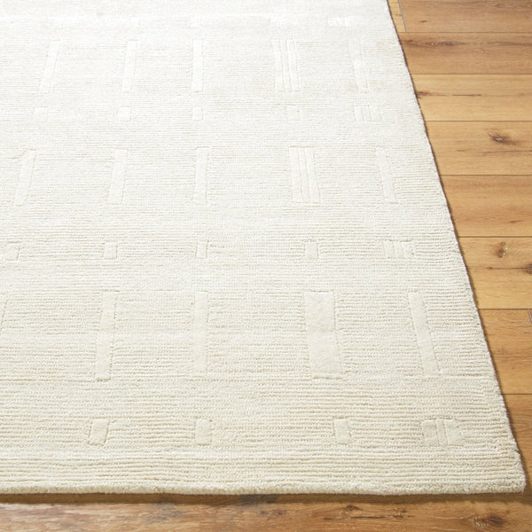 Livabliss Rossi Hand Tufted Wool Area Rug Plush Medium Pile Artisan Craft for Entryways Ivory, Cream 2' x 3' JWRS2300-23
