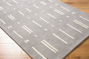 Livabliss Rossi Hand Tufted Wool Accent Rug Plush Medium Pile for Entryway or Bedroom Slate Gray, Ivo 5' x 7'6" JWRS2301-576