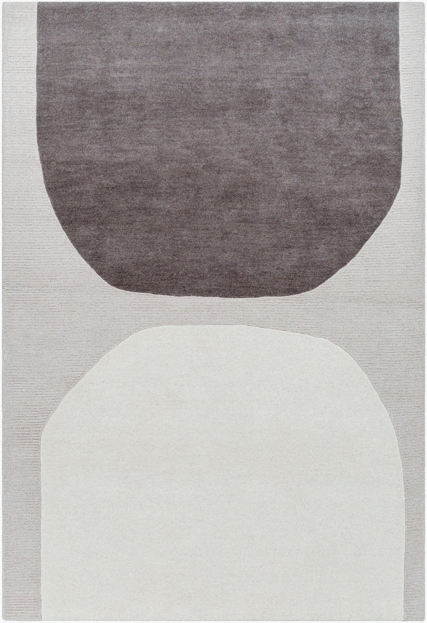 Livabliss Rossi Hand Tufted Wool Accent Rug Artisan Crafted for Entryways and Bedside Floors Charcoal, Light 9' x 12' JWRS2302-912