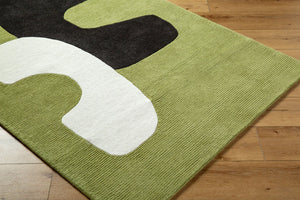 Livabliss Rossi Hand Tufted Wool Area Rug Plush Medium Pile Accent for Entryway or Bedroom Olive Green, Ch 9' x 12' JWRS2303-912