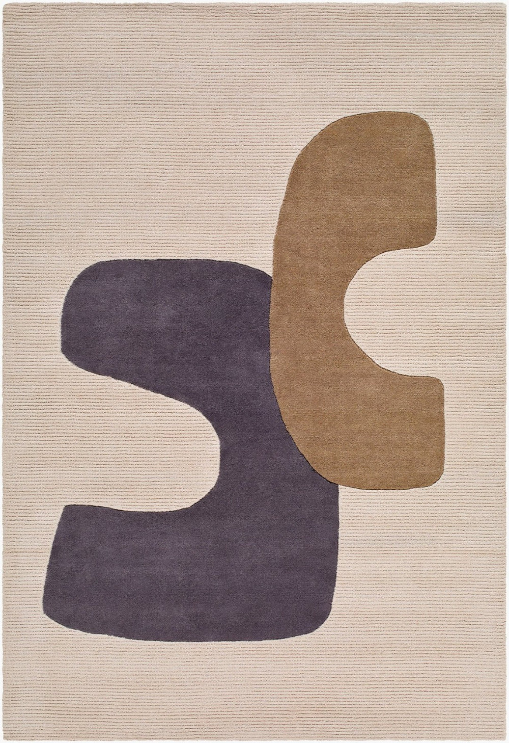 Livabliss Rossi Hand-tufted Wool Area Rug Plush Medium Pile Craft for Entryway or Bedroom Ivory, Charcoal 5' x 7'6" JWRS2304-576