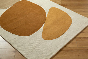 Livabliss Rossi Hand Tufted Wool Accent Rug Soft Medium Pile for Entryways and Bedroom Spaces Goldenrod, Burn 8' x 10' JWRS2305-810