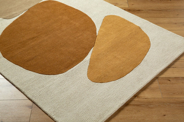Livabliss Rossi Hand Tufted Wool Accent Rug Soft Medium Pile for Entryways and Bedroom Spaces Goldenrod, Burn 8' x 10' JWRS2305-810