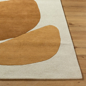 Livabliss Rossi Hand Tufted Wool Accent Rug Soft Medium Pile for Entryways and Bedroom Spaces Goldenrod, Burn 8' x 10' JWRS2305-810