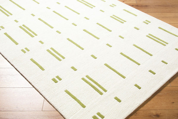 Livabliss Rossi Hand Tufted Wool Area Rug Plush Medium Pile for Entryway or Bedside Accent Ivory, Olive Gr 8' x 10' JWRS2309-810