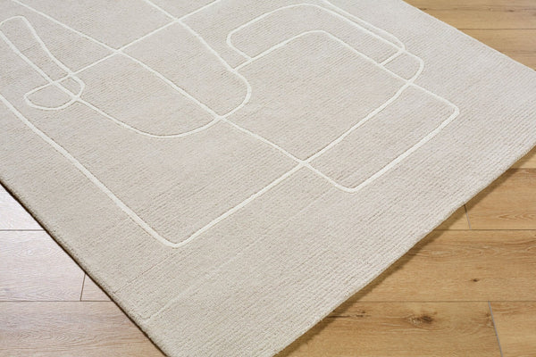 Livabliss Rossi Hand Tufted Pure Wool Accent Rug Soft Medium Pile for Entryway or Bedside Beige, Ivory 8' x 10' JWRS2312-810